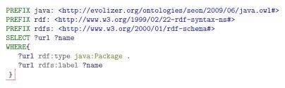 any domain (social, biological, chemical, environmental, ecological) SPARQL: Language to query and manipulate graph RDF.