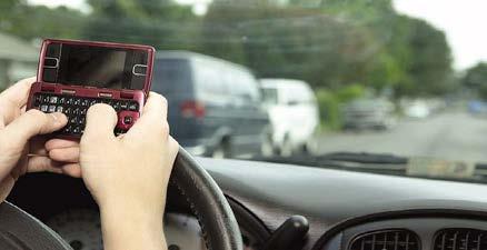 texting. Texting takes a drivers eye off the road for 4.6 seconds.