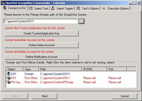 OpenNet Software Ltd. GWCommander v.3 Admin Guide, Page 7 2. Click Ok. You must define the Trusted Application Key.