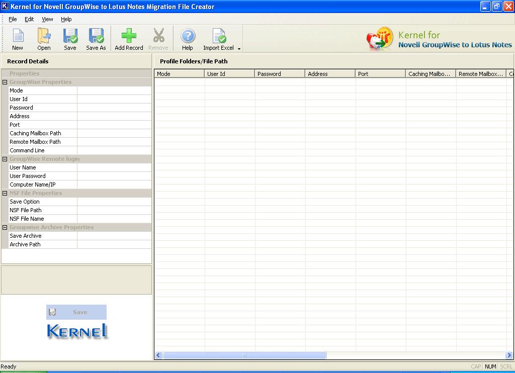 5.2.4 Importing Excel database file After you have created the Excel Database file, you must save the database with.