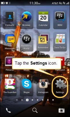 Configuring Your E-mail For Use on a BlackBerry 10 Device Follow the steps below to configure the e-mail client on your