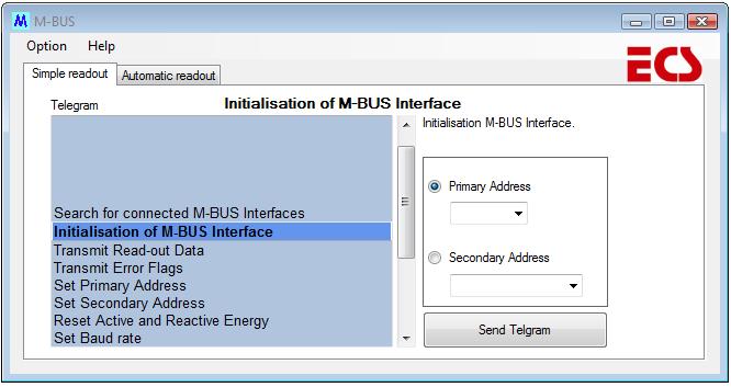 1 General outline of program The M-BUS Master software is a simple application, designed to configure M-Bus communication module and to read data from the module itself.