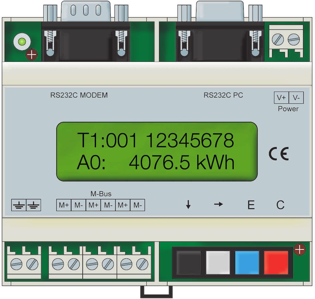levels of system and serial communication system, and as datalogger able not only to read data of counters connected to network, but also to store them. communication is guaranteed for max.