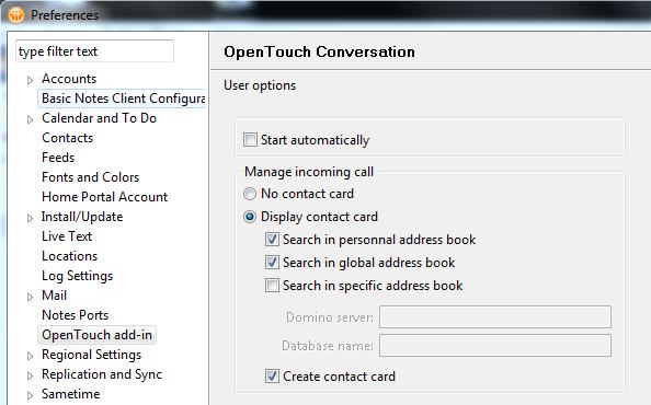 :. OpenTouch Conversation for PC 8.