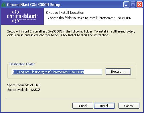 ChromaBlast-R: Ricoh GXe3300N ChromaBlast GXe3300N Installation & Registration (cont d 3:7) 5.