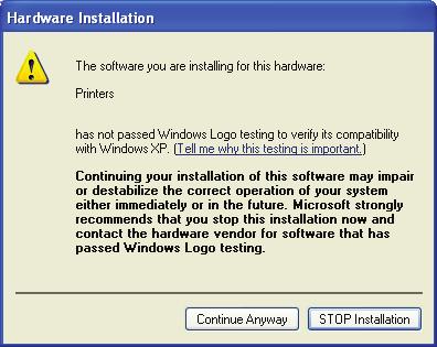 Figure 8 Figure 9 6.) While installing, you will see a Hardware Installation window.
