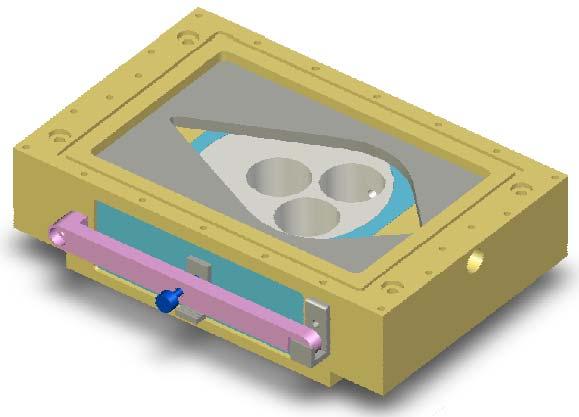 Analyte 193 nm system Frames Cell The FRAME defines the gas volume, mixing and flow dynamics of the chamber as seen with the teardrop frame.
