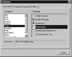 3 DISPLAY 3.5.1 Display and Configuration of Toolbar Customize Dialog 3.5 TOOLBAR CUSTOMIZE DIALOG 3.5.1 Display and Configuration of Toolbar Customize Dialog Toolbar Customize Dialog Box Display The dialog box where the customized data of the toolbar is set is displayed.
