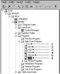 1 1.2.2 Program File Display There are the following six kinds of program files displayed in the File Manager. 1. Not Compiled file that is available in off-line mode.