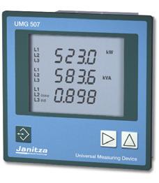 UMG 507 PQM - Power Quality Monitoring Continuous measurements and the Ethernet Power analysers of the UMG 507 product family are suitable for use at all network levels.