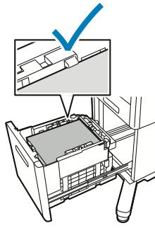 If the Tray Mode is set to Fully Adjustable, the printer prompts you to set the paper type, size and color.