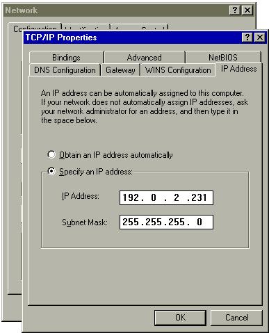 ➊ From the File menu, select Network then Properties. ➌ Check that the TCP/IP component is installed, then select Properties.