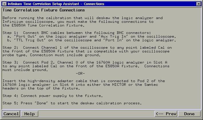 Start the Correlation Tool Software Start the Time Correlation setup wizard from the logic analyzer System