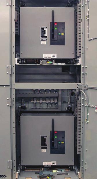 programmable microprocessorbased control system Manual Bypass/Isolation Capability Allows Emergency ATS Bypass, Maintenance and Testing Russelectric RTS Series Medium-Voltage Circuit-Breaker