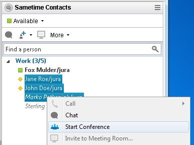 Cisco Jabber escalation to Audio/Video Call from right click