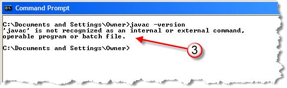 If, on the other hand, you see a message that says "invalid flag: --version", that mean that you have a pre-java 5 version of the JDK installed.