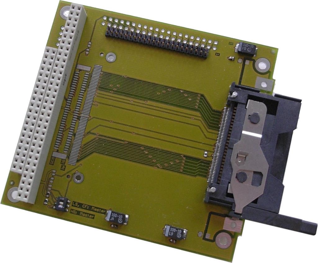 The is a cost effective and easy to use adapter for connecting Compact Flash Cards (CF-Cards) to the standard IDE port of a single board computer (SBC) from MPL or other manufacturers.