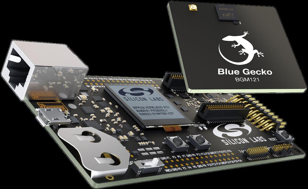 UG234: BGM121 Blue Gecko SiP Module Wireless Starter Kit User's Guide A Silicon Labs Wireless Starter Kit for the BGM121 Blue Gecko Bluetooth System-in-Package Module is an excellent starting point