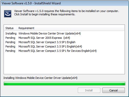 System Software Installation Windows Mobile Device Center For the Windows Vista and Windows 7 operating systems, the Windows Mobile Device Center Driver Update is required for communication with the