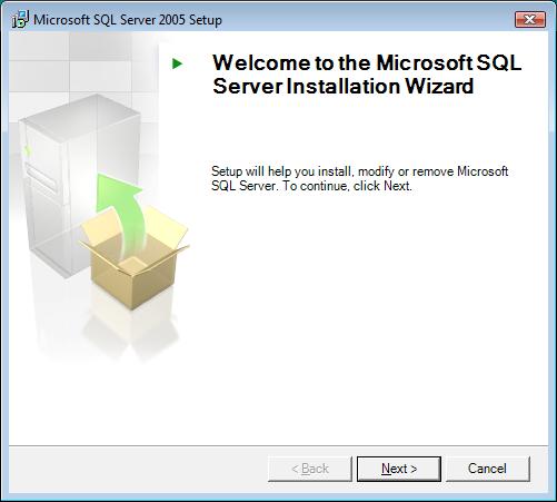 Installation Guide The Installer scans the computer s configuration, see Figure 10. Figure 10. SQL Server Configuration Check glq012.png 4.