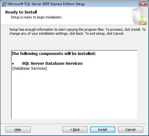 Figure 17. SQL Server Error and Usage Report glq019.png 17. Click Next to continue. 18.