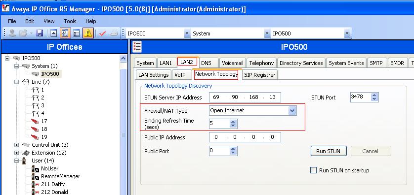 Note that IP Office can support SIP trunks on the LAN1 and/or LAN2 interfaces, and the sample configuration used the LAN2 interface. 3.
