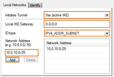 10. Click the Remote Networks tab, and configure the following settings: Remote IKE Gateway Enter the IPv4 or IPv6 address the third-party