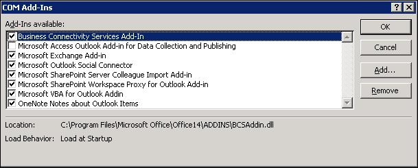 The Add Add-In screen appears. 5. Browse to the directory where The Raiser s Edge is installed. In the DLL directory, select the RE7Outlook.