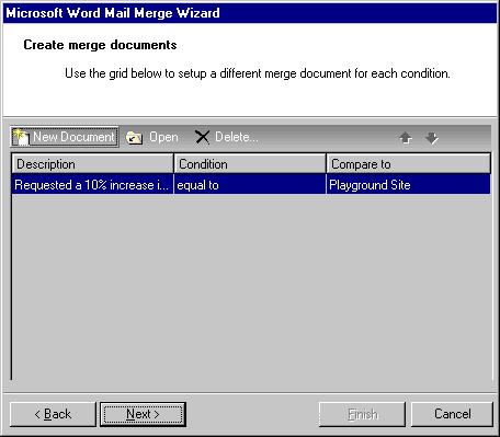 78 C HAPTER 21. To return to Mail to continue the conditional mail merge process, click Save and return to RE7 to Merge. You return to the Conditional Merge Document screen. 22.