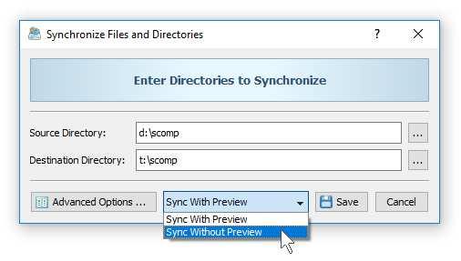 4 Synchronizing Files with Preview File synchronization with preview is very useful providing the user with a clear picture about what files will be synchronized.