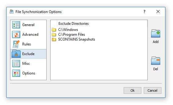 7 Exclude Directories From File Synchronization Sometimes, it may be required to exclude one or more subdirectories from the file synchronization process.