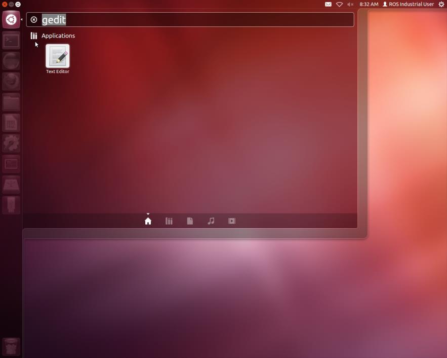 Starting Applications Click on the Ubuntu icon and start typing Searches application filenames, titles, descriptions,