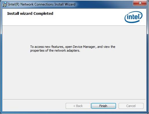 Step 5. Install wizard completed.