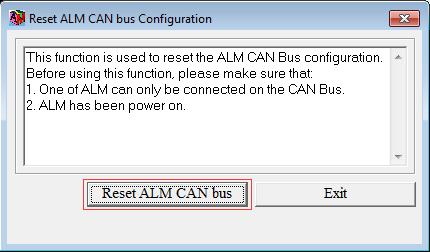 reset CAN bus information.