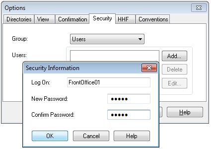 Both user names and passwords are case sensitive. Creating new user accounts: Only Supervisor-level users can create new user accounts. 1.