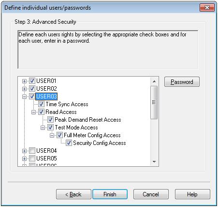 Chapter 5: Using the Setup Assistant ION Setup 3.0 Device configuration guide 11. Select the check boxes of the users you want to configure (1 through 16).