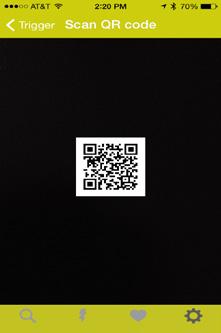 After tapping Scan QR to import my grip the camera function will be activated. Note: if you have a cover on your mobile device ensure it is not covering the camera lens.