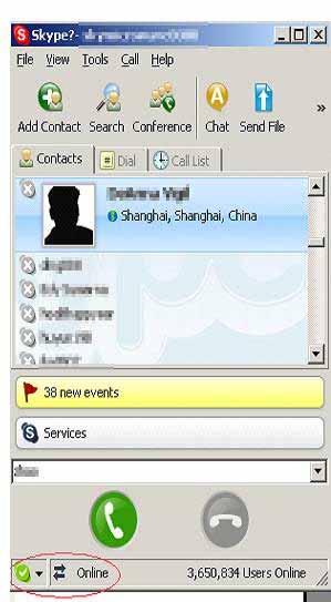 ViPowER USB-VoIP Phone (Version:2005.11.16) 11 Please select Allow this program to use Skype 5.2. Make sure there is a figure like at the bottom of Skype.