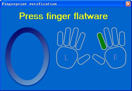 Access Control Software User Manual V2.4.3.1038 (5) Click verify, the following interface will appear to check if the fingerprint enrollment is succeed or not.