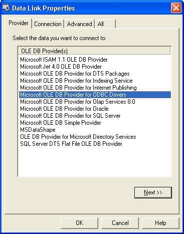 7. System Management (1) Provide program to select Microsoft Jet 4.