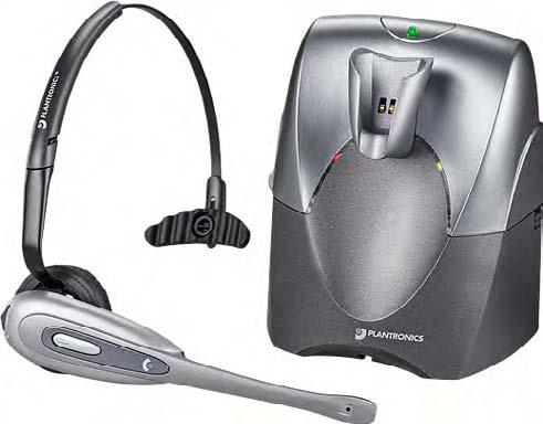 CS55 Wireless Office Headset System The Plantronics CS55 wireless headset system combines the clarity of traditional corded technology with the mobility of wireless, so employees can move around the