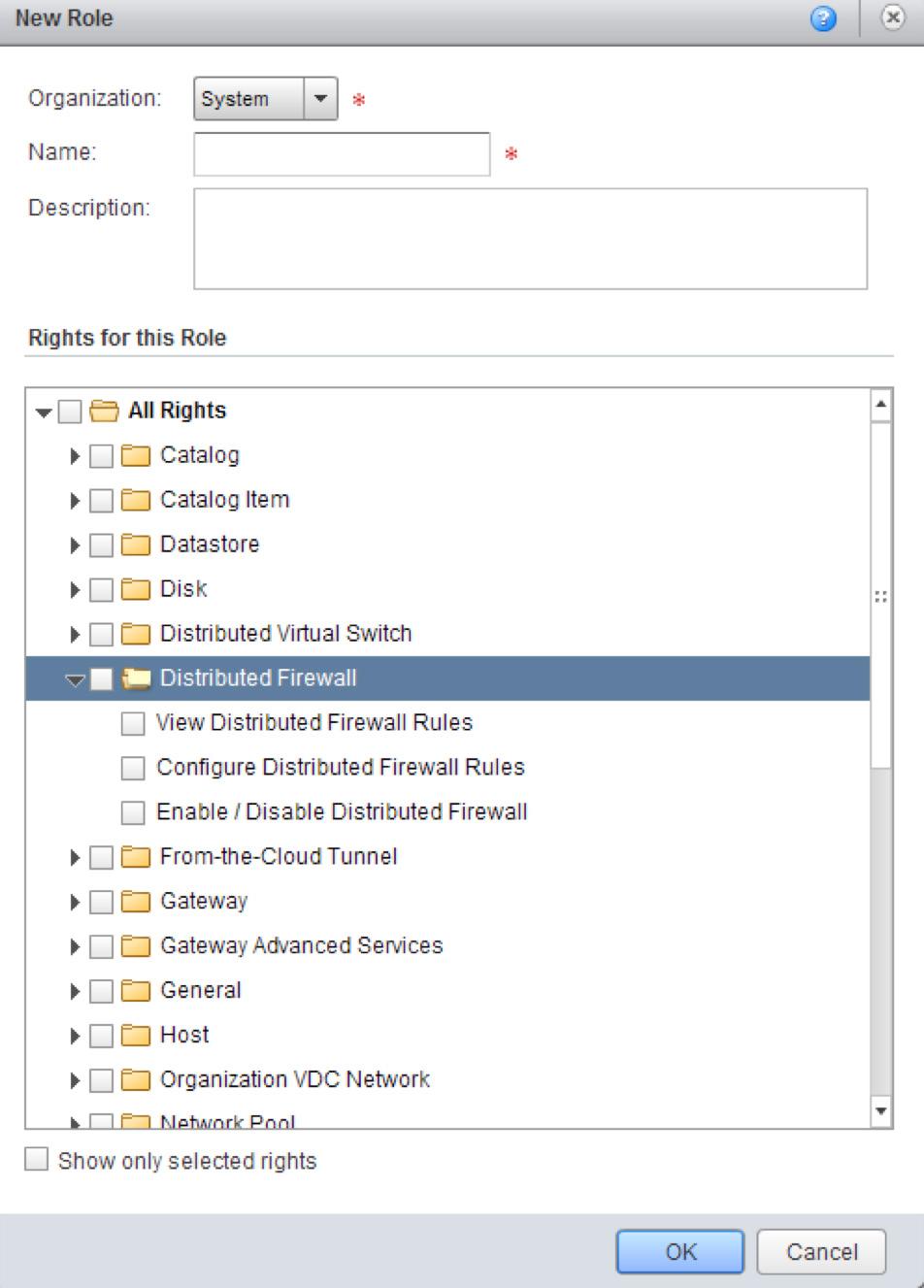 vcloud Director 8.20 allows the creation of custom roles for service provider tenants. You can define the roles based on functional tasks and subtasks within the vcloud Director system administration.