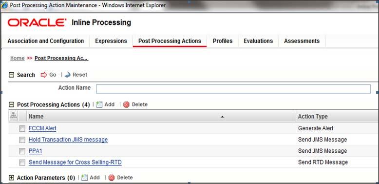 Adding Post Processing Actions Chapter 5 Managing Post Processing Actions Figure 27.