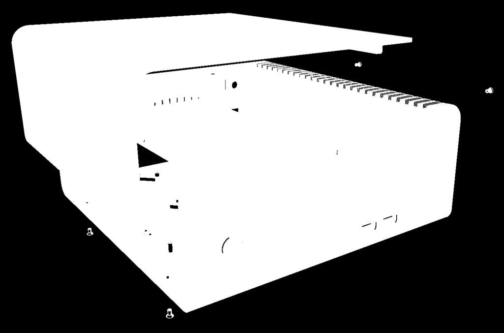 chassis and 2 which are accessible between the fins of the