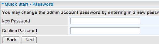 Input the default username (admin) and password (admin) for Account type, Administrator. *This username / password may vary by different Internet Service Providers.