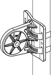 nut, spring washer and washer.