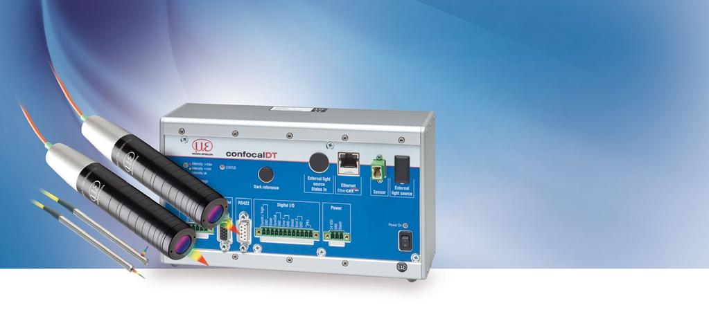 High-performance controller for measuring rates up to 25kHz confocaldt IFC261 25kHz Fast confocal controller: up to 25kHz INTER FACE Interfaces: Ethernet / EtherCAT / RS22 / Analog Fast surface