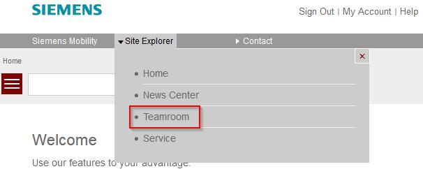 Miscellaneous The Teamroom Our virtual Teamrooms facilitates the communication between customers, business partners and Siemens by giving all parties the opportunity to share documents and further