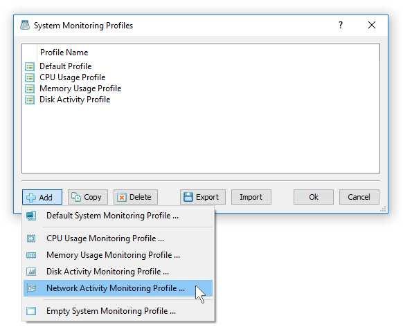 22 Managing System Monitoring Profiles The 'System Monitor' module allows one to configure a number of system monitoring profiles and then switch between profiles according to user-specific needs.