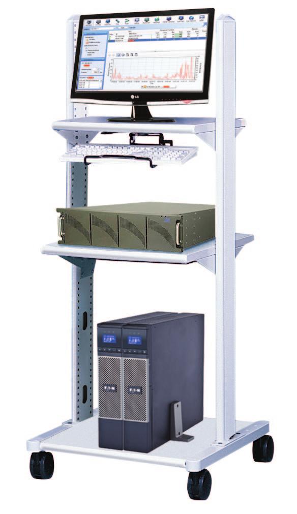RAID array or CD tower mobility and transportation platform accessories separately (model LA08 recommended for top shelf)